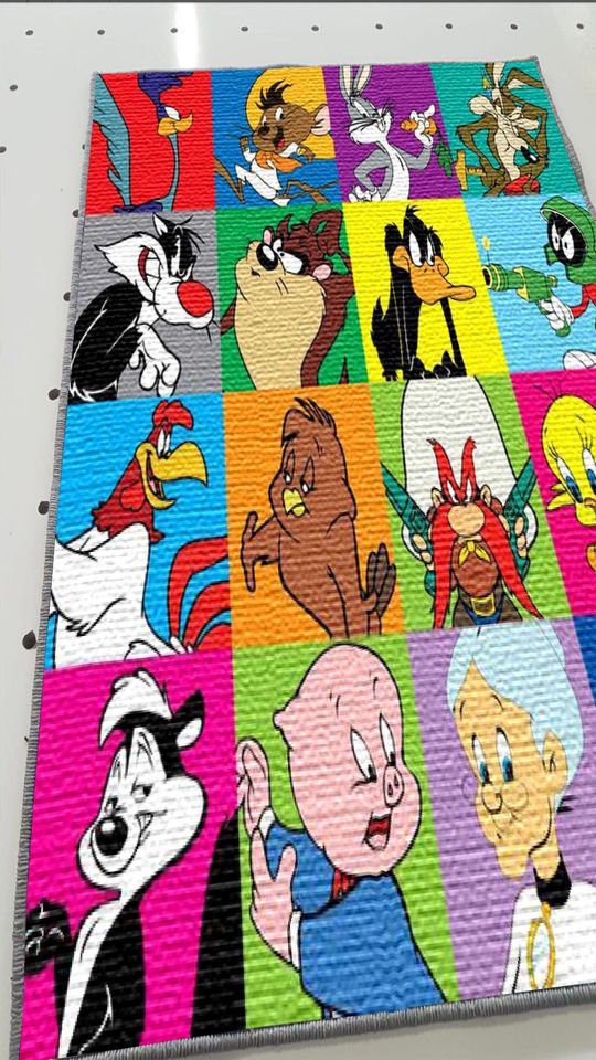 Cartoon Character Rug: Custom Kids Room Nursery Rug, Washable