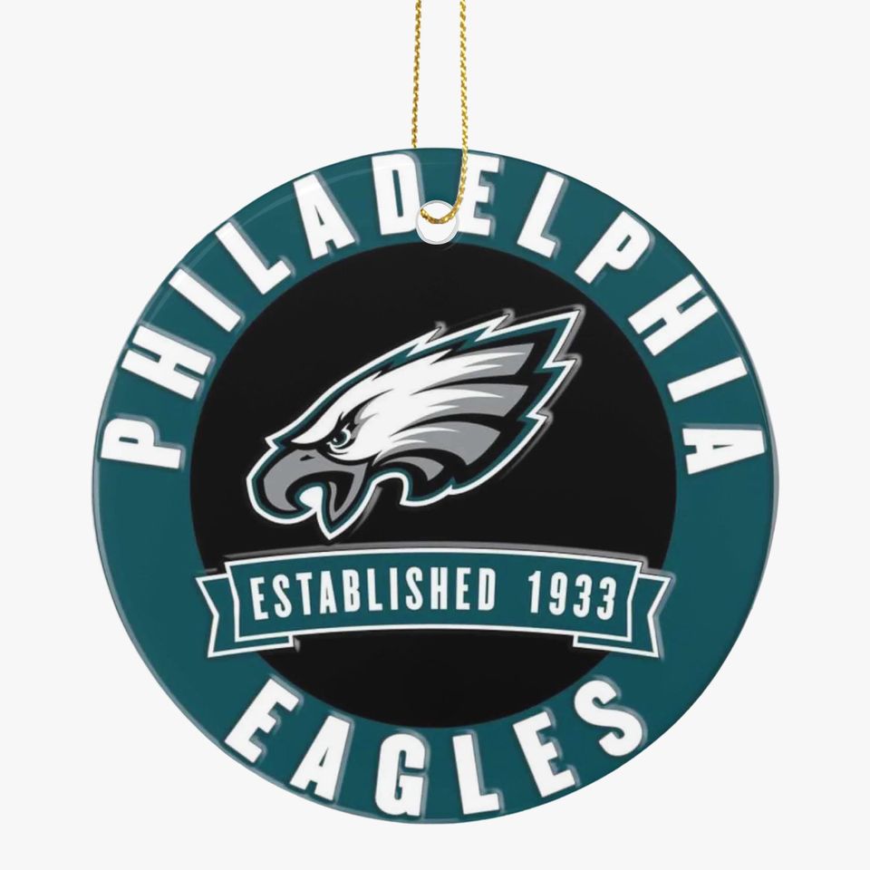 Eagles Ceramic Circle Ornament