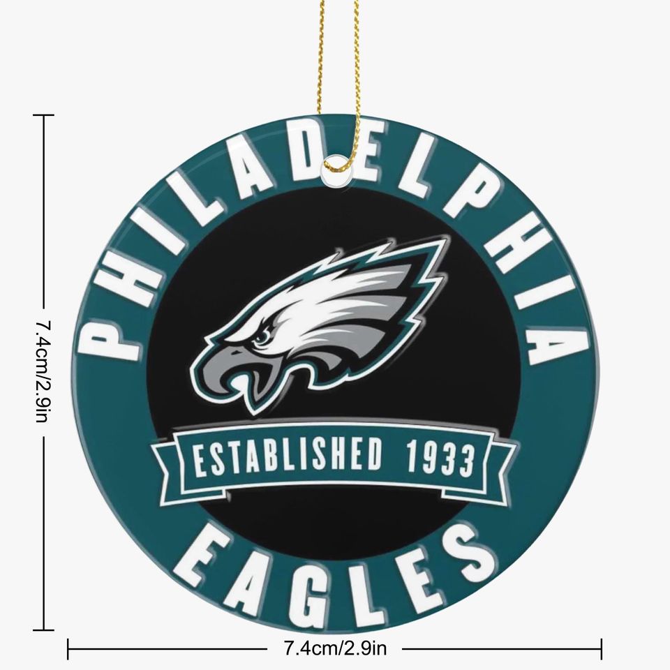 Eagles Ceramic Circle Ornament