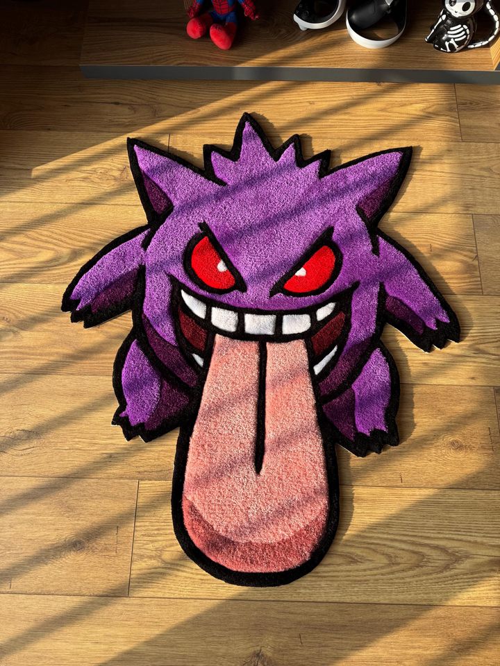 Gengar Rug: Tufted Wool