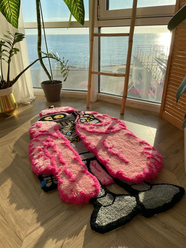 Bender in Fur Coat 3D Fluffy Tufted Rug