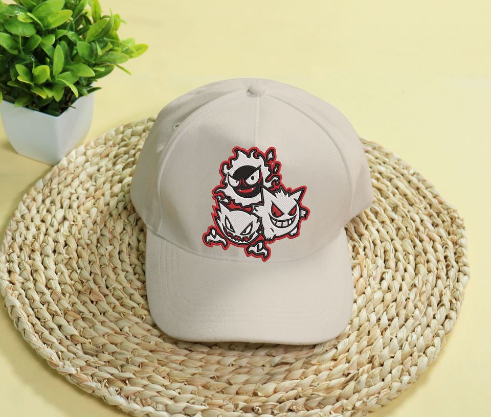Ghost Gengar Embroidery Cap Anime Embroidered Gengar Cap Gift