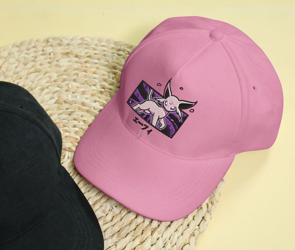 Embroidery Espeon Cap Anime Espeon Embroidered Hat Gift