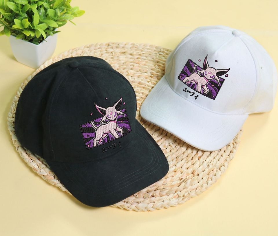 Embroidery Espeon Cap Anime Espeon Embroidered Hat Gift