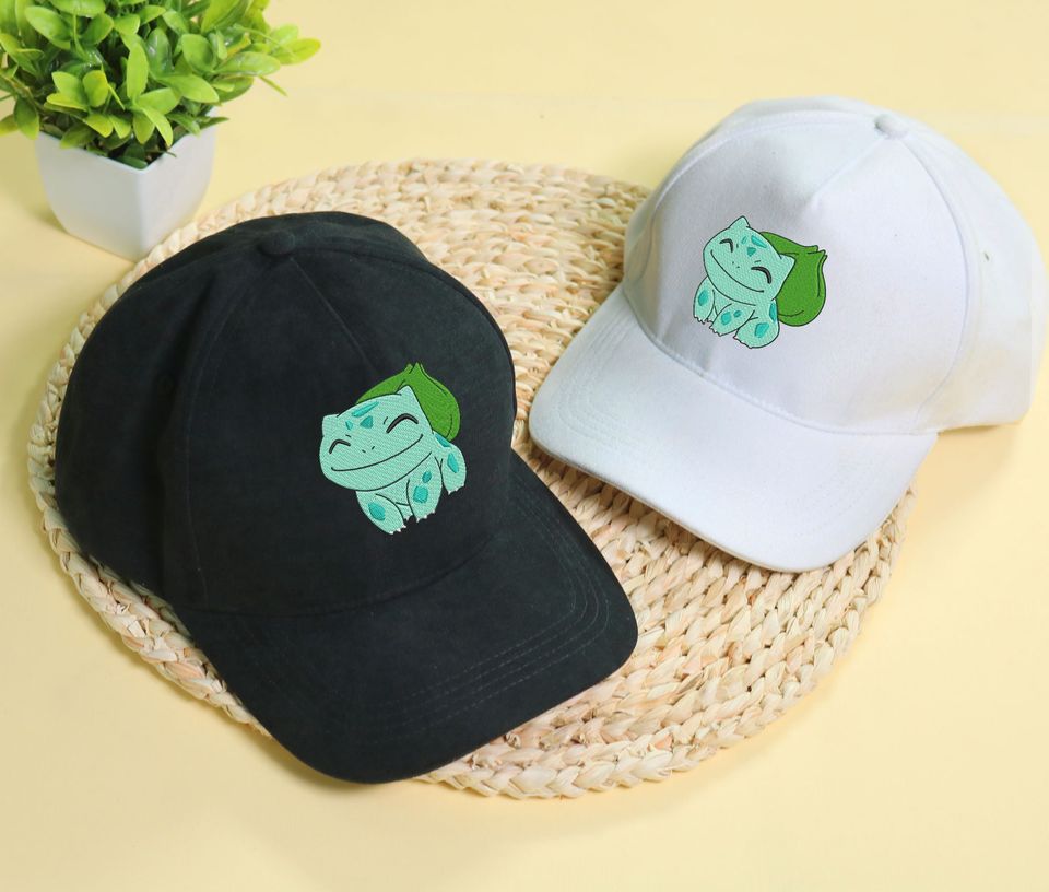 Bulbasaur Embroidery Cap Anime Embroidered Baseball Cap Gifts