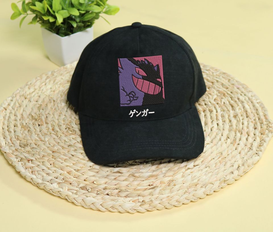 Gengar Embroidery Cap Anime Gengar Embroidered Hat Gift