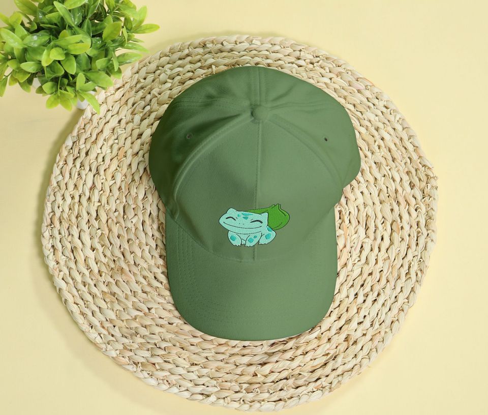 Bulbasaur Embroidery Cap Anime Embroidered Baseball Cap Gifts