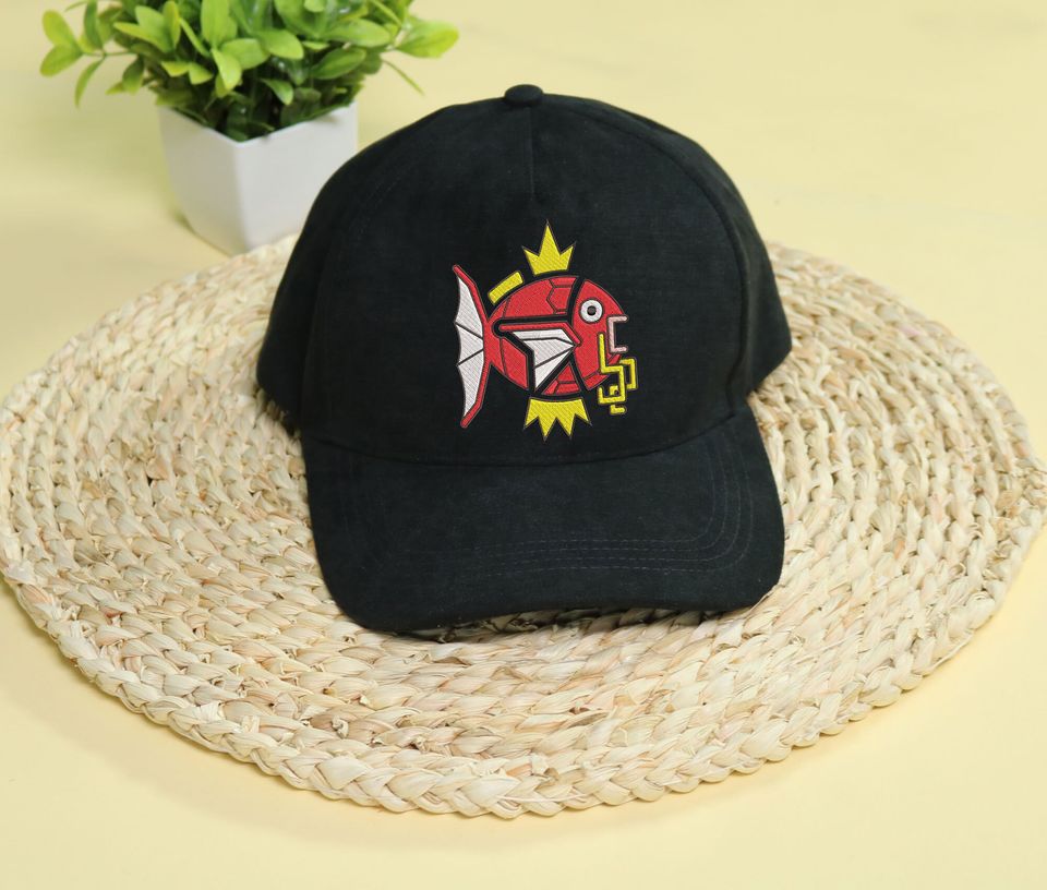 Embroidery Magikarp Cap Anime Magikarp Monster Hunter Style Embroidered Hat Gift