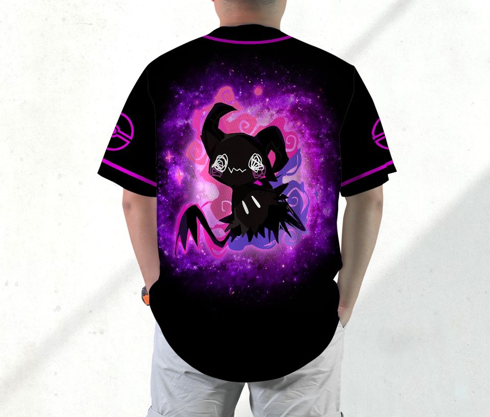 Mimikyu Baseball Jersey Shirt Japanese Anime Jersey Mimikyu Halloween Shirt Gift