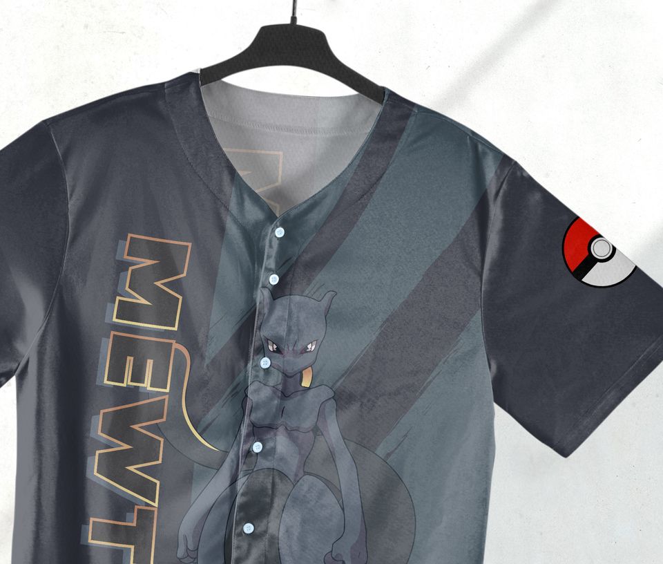 Mewtwo Baseball Jersey Shirt Mewtwo Jersey Gifts