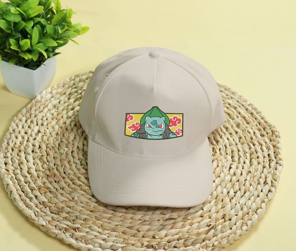 Bulbasaur Embroidery Cap Anime Bulbasaur Embroidered Classic Cap Gifts