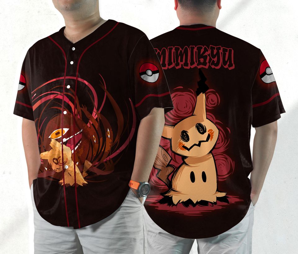 Mimikyu Baseball Jersey Shirt Mimikyu Jersey Gift