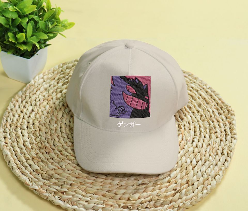 Gengar Embroidery Cap Anime Gengar Embroidered Hat Gift