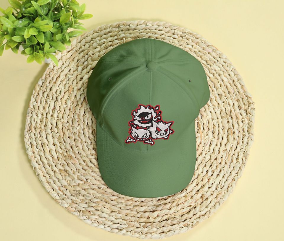 Ghost Gengar Embroidery Cap Anime Embroidered Gengar Cap Gift