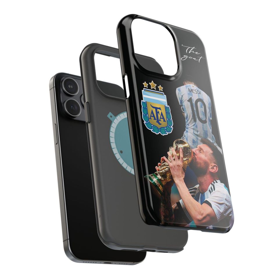 Resistant Magnetic Cases for iPhone - Messi iPhone cases with the Argentina World Cup
