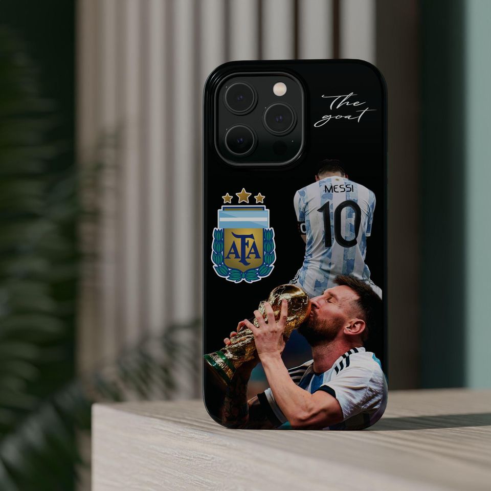 Resistant Magnetic Cases for iPhone - Messi iPhone cases with the Argentina World Cup