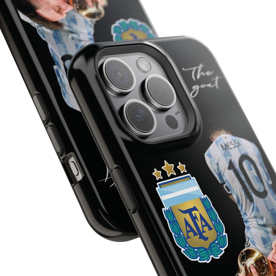 Resistant Magnetic Cases for iPhone - Messi iPhone cases with the Argentina World Cup