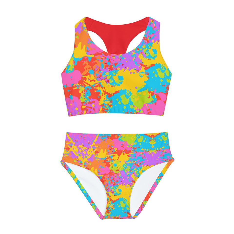 Splat! - Girls Two Piece Swimsuit (AOP)