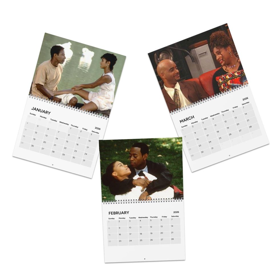 90s Nostalgia Black Love Cinema Calendar (2026)
