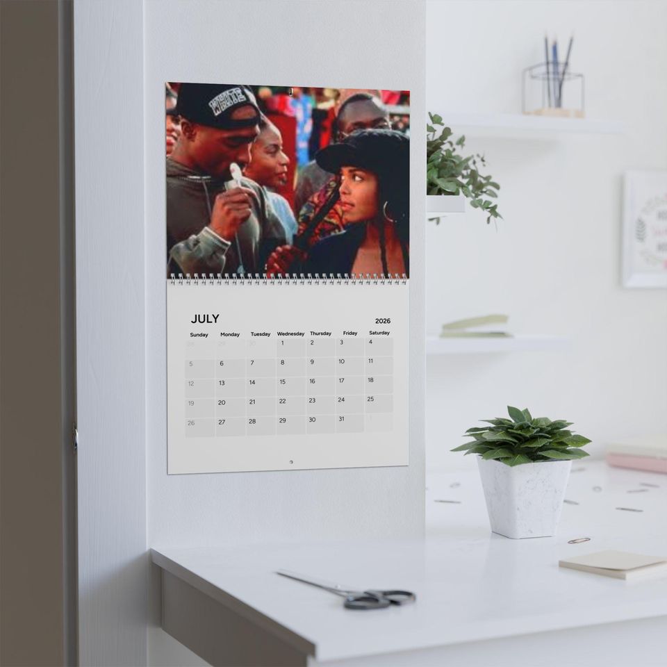 90s Nostalgia Black Love Cinema Calendar (2026)