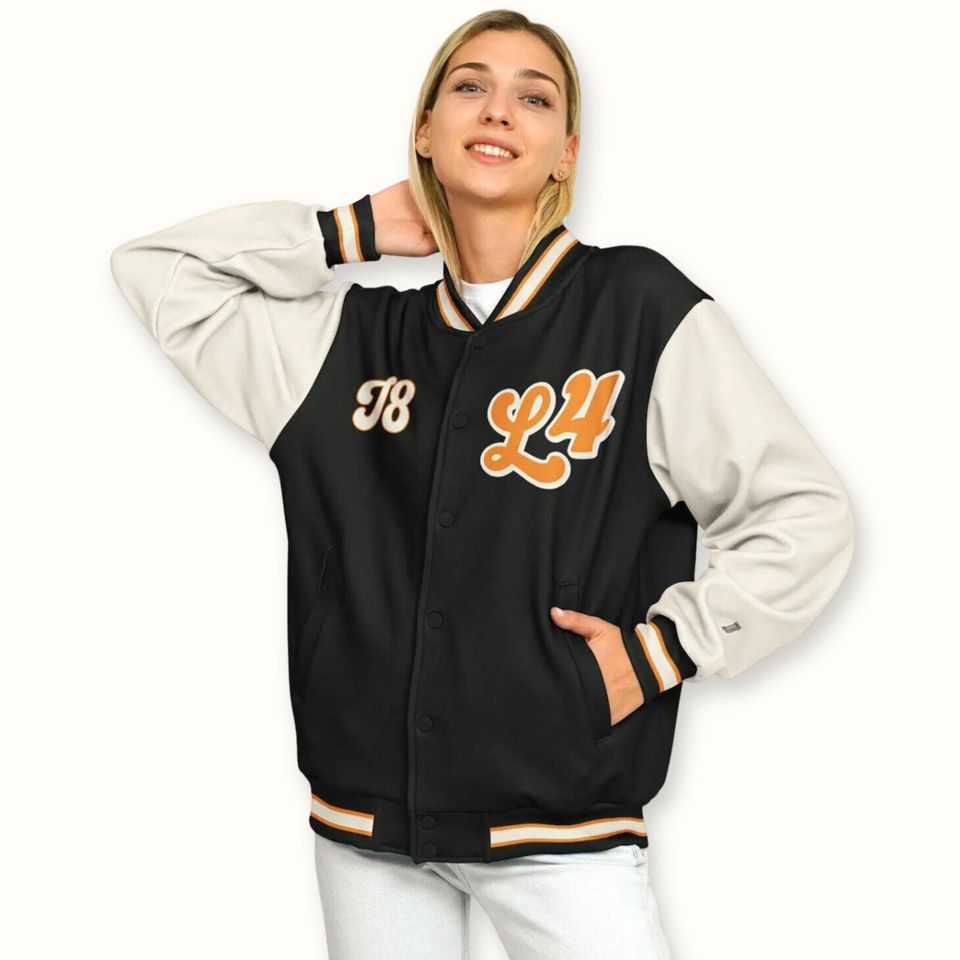 Lando Norris Mc.Larren Racing F_1 Baseball Jacket: Unisex Racing Fan Apparel