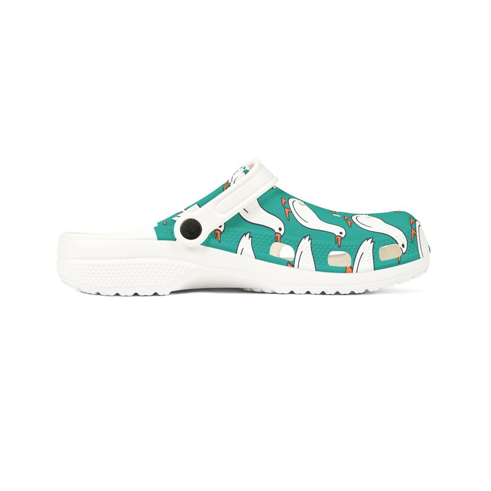 Goose Pattern Crock Shoes