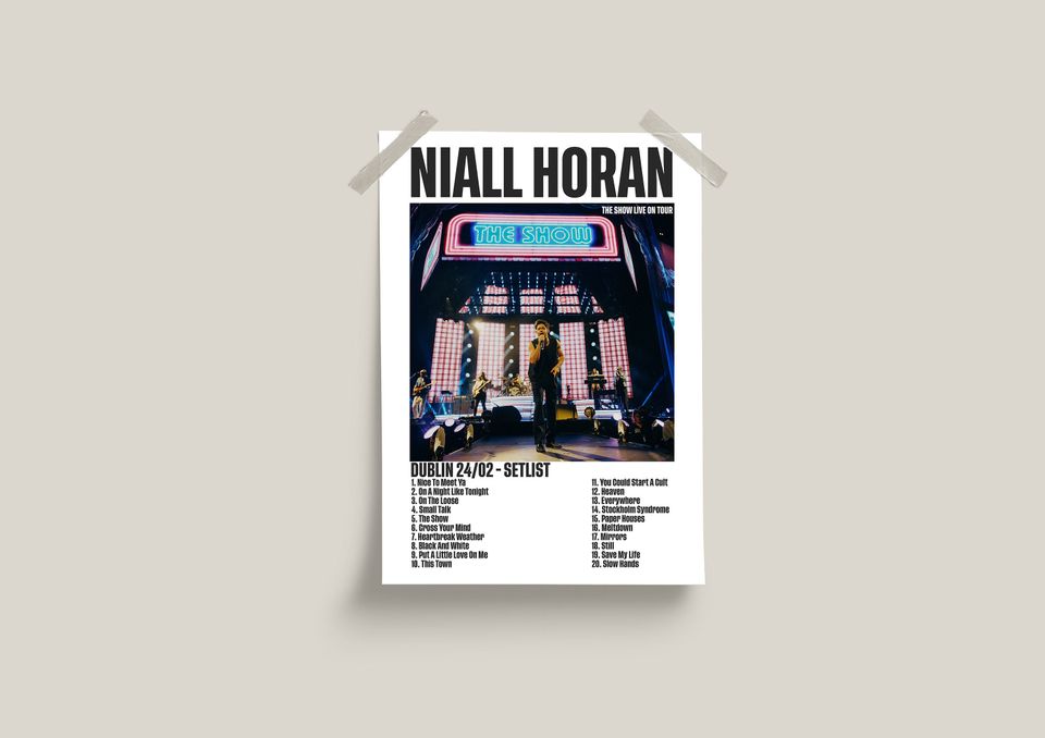 The Show Live On Tour Poster, Niall Horan Poster