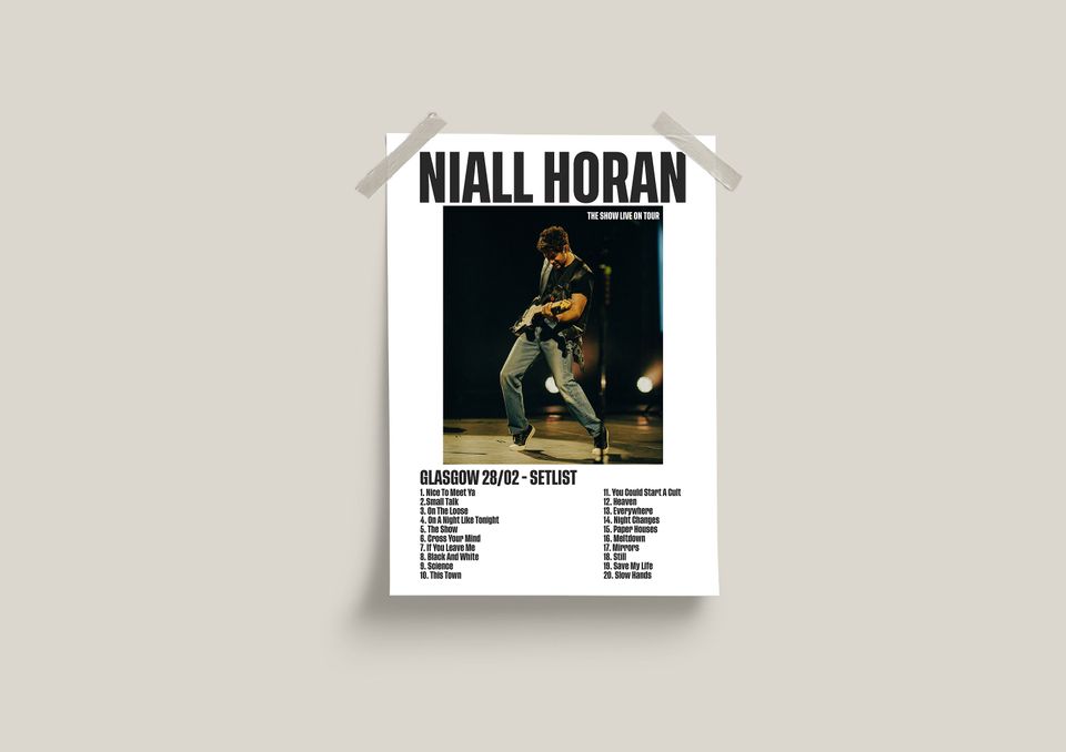 The Show Live On Tour Poster, Niall Horan Poster