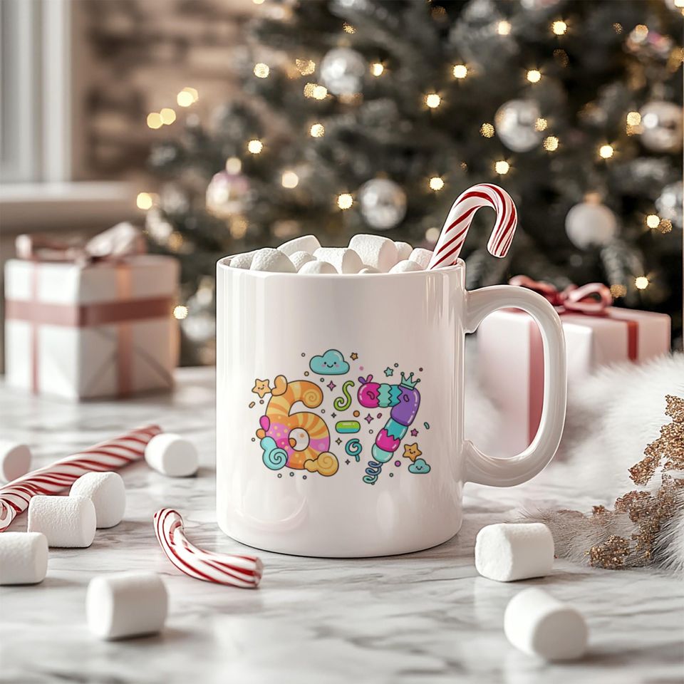67 Meme Coffee Mug: TikTok Trend Design, Funny Gift
