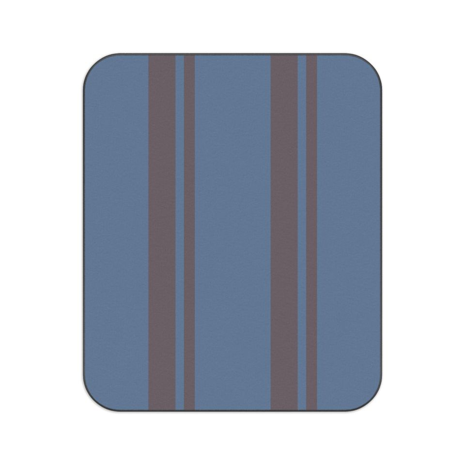 Slate Blue & Plum Striped Picnic Mat, Timeless Coastal Preppy Park, Beach, Camping, Gift
