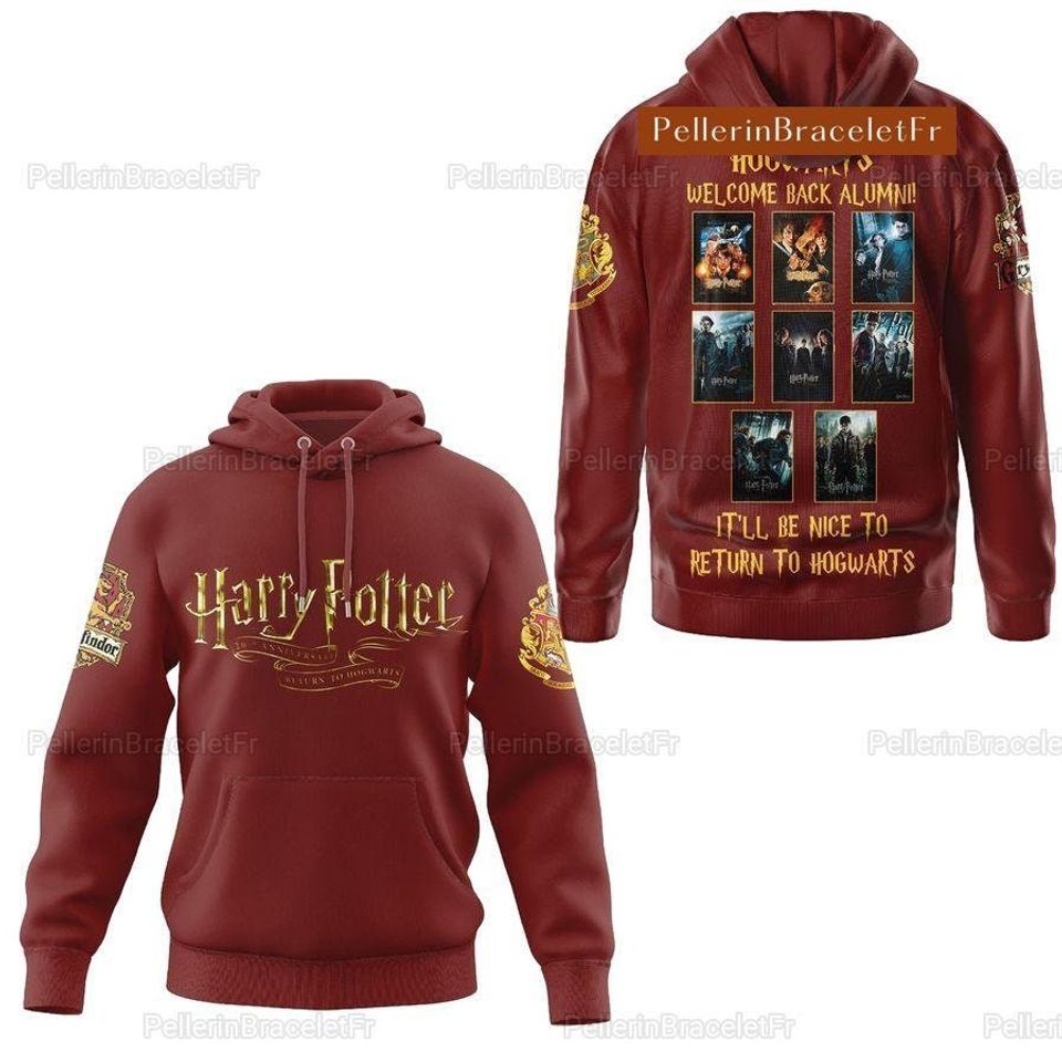 Harry Potter Hogwarts Welcome Back Alumni 3D Hoodie