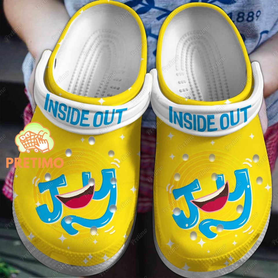 Joy Inside Out Shoes, Joy Inside Out Sandals, Joy Inside Out Slippers, Inside Out 2 Shoes Sandals, Inside Out Gift, Inside Out Slippers