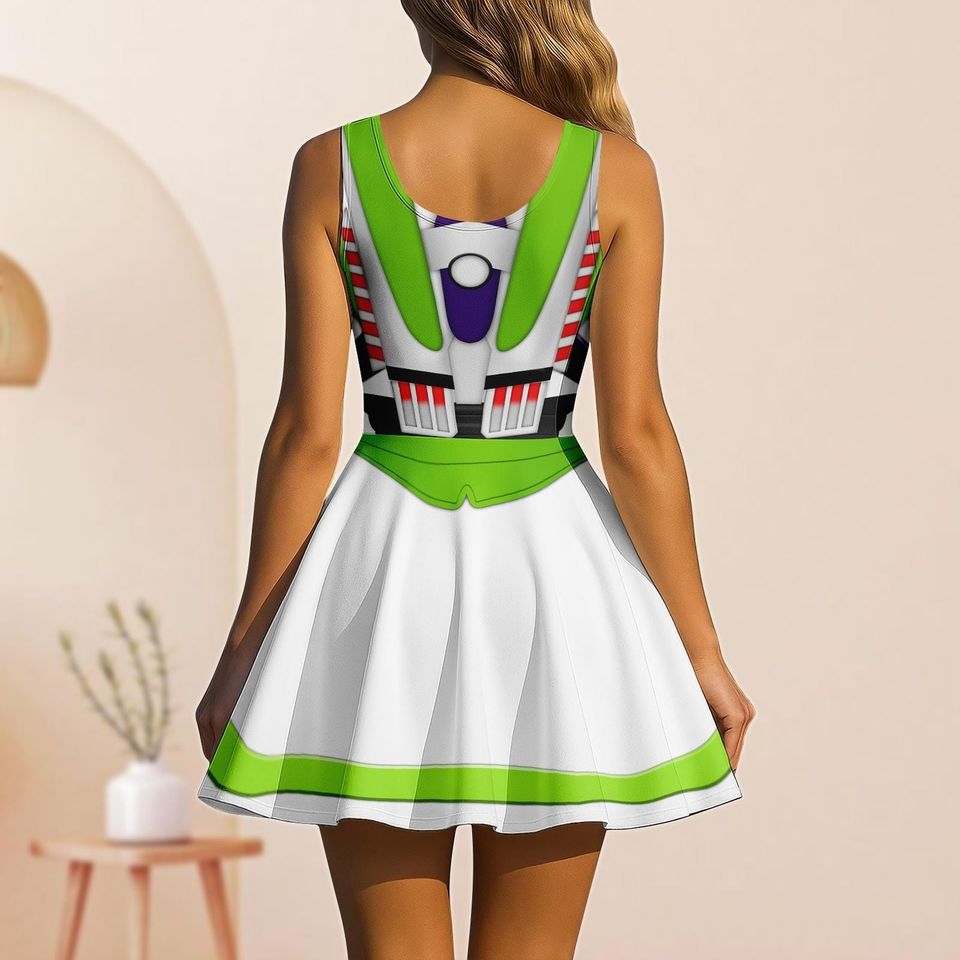 Buzz Lightyear Cosplay Skater Dress, Disneybound Running Dress