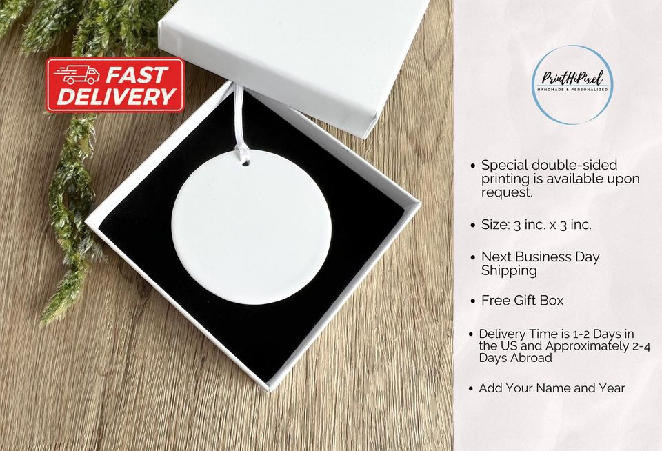 Custom Ceramic Merry Swiftmas Ornament, Eras Tour Ornament