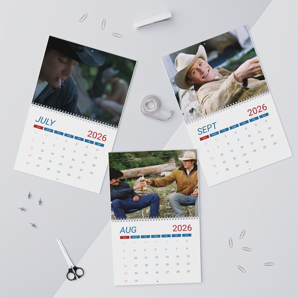 Brokeback Mountain Movie 2026 Wall Calendar, Gift for Fan, LGBT Gifts, LGBTQ+ Lovers