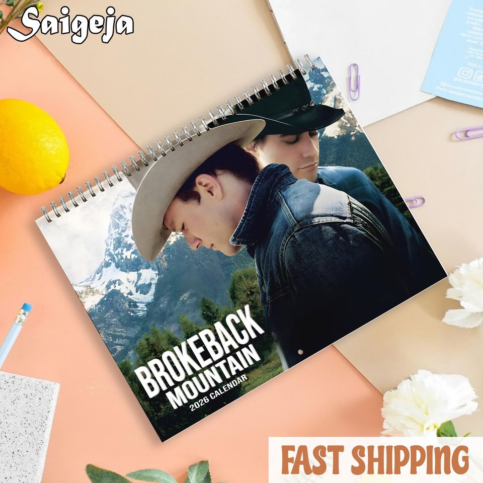 Brokeback Mountain Movie 2026 Wall Calendar, Gift for Fan, LGBT Gifts, LGBTQ+ Lovers