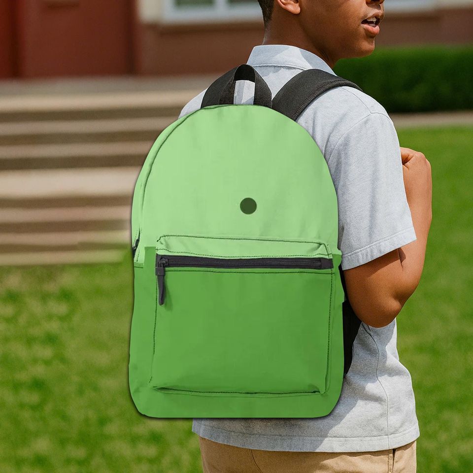 Finn the Human Adventure Time Backpack, Cartoon Green School Bag for Kids Boys Girls, Cosplay Backpack for Kid