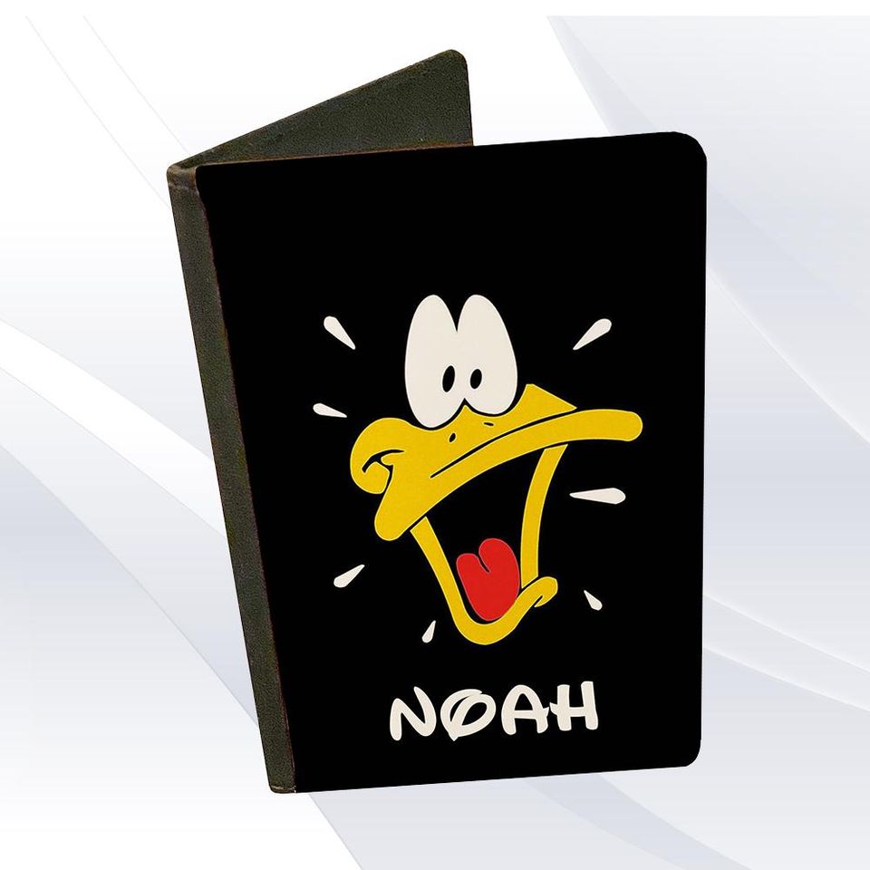 Cool Duck Black Passport Holder