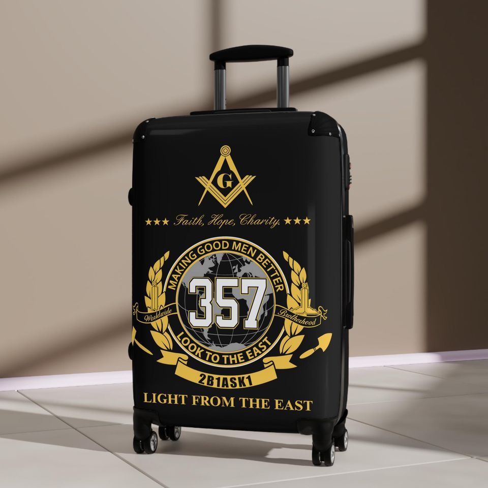 Suitcase Set for Master Mason, Masonic Brotherhood, Fraternity Eastern Star
