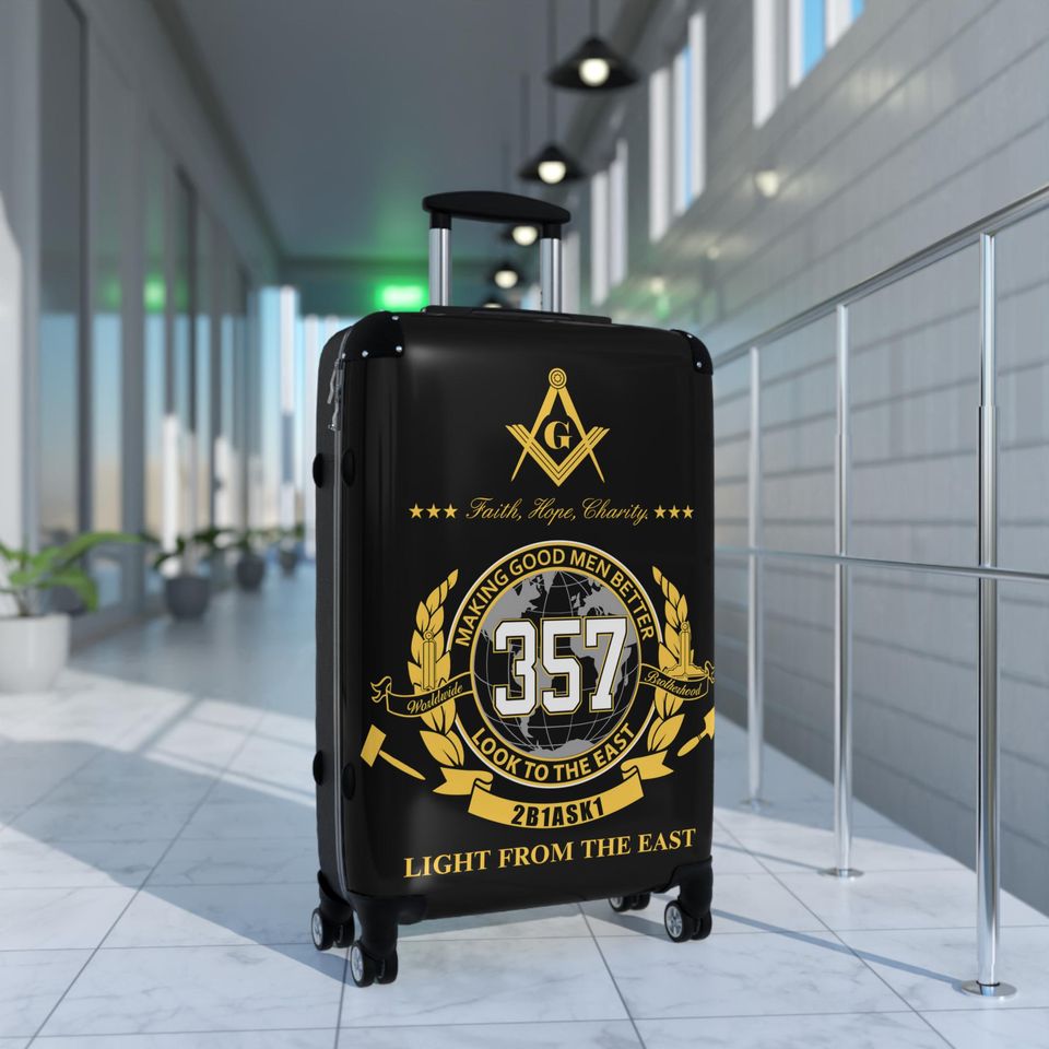Suitcase Set for Master Mason, Masonic Brotherhood, Fraternity Eastern Star
