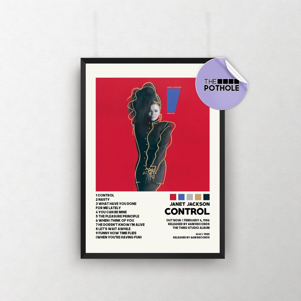 Janet Jackson Poster, Janet Jackson Album Cover Poster