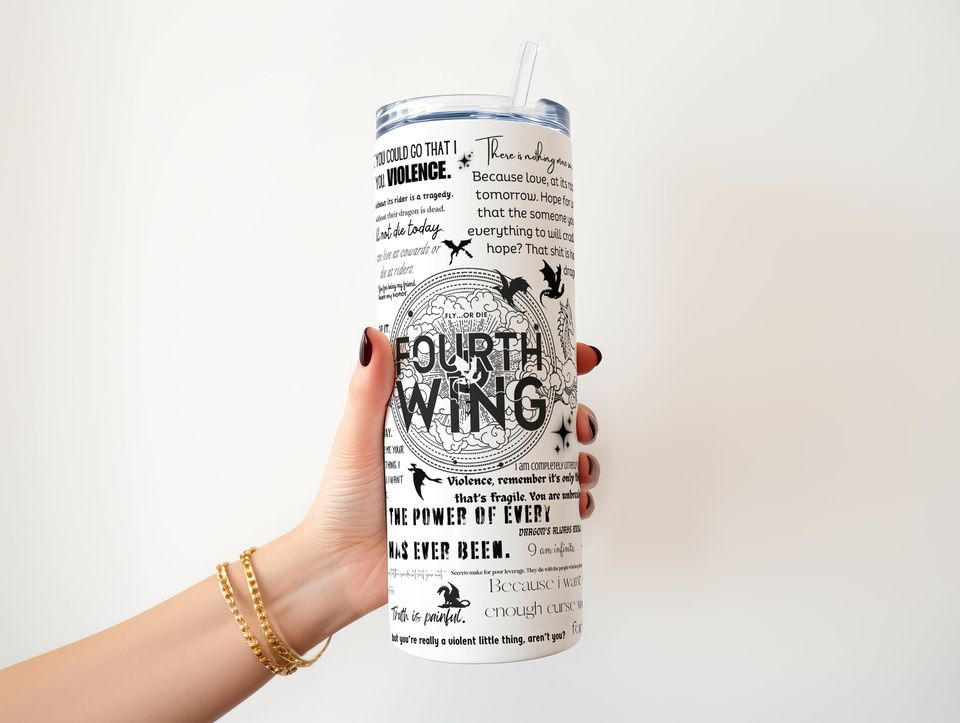 Fourth Wing 20 oz Skinny Tumbler