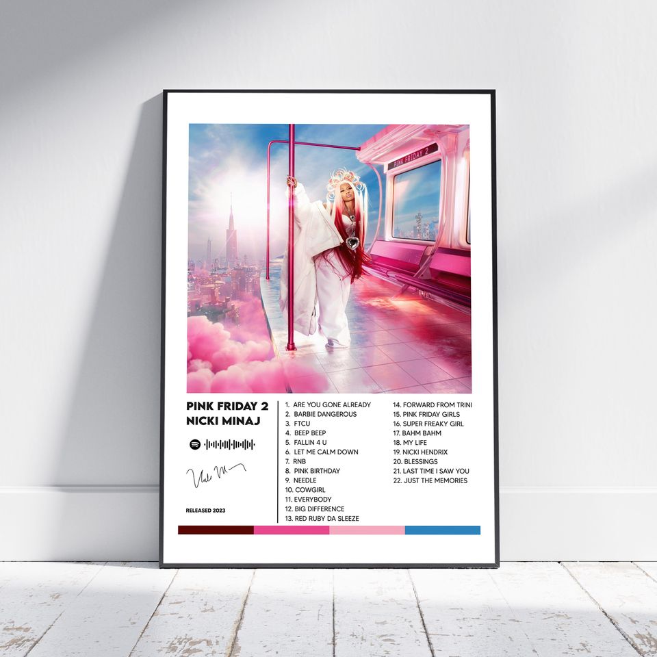 Nicki Minaj Pink Friday 2 Album Cover Vertical Poster
