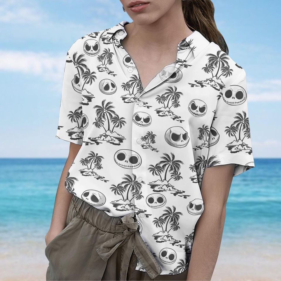 Jack Skellington Button Shirt, Disney Trip Shirt, Nightmare Before Christmas Shirt, Magic Kingdom Shirt, Vacation Shirt, Gift For Him