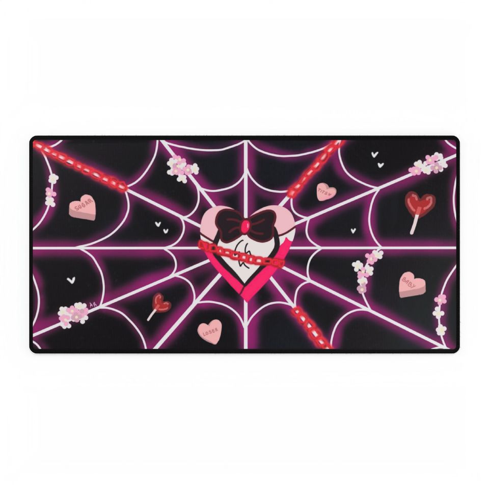 Angel Dust Hazbin Hotel Desk Mat, Hazbin Hotel Decor