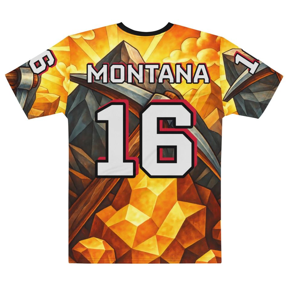 Joe Montana Inspired 3D Crew Neck T-Shirt for Men
