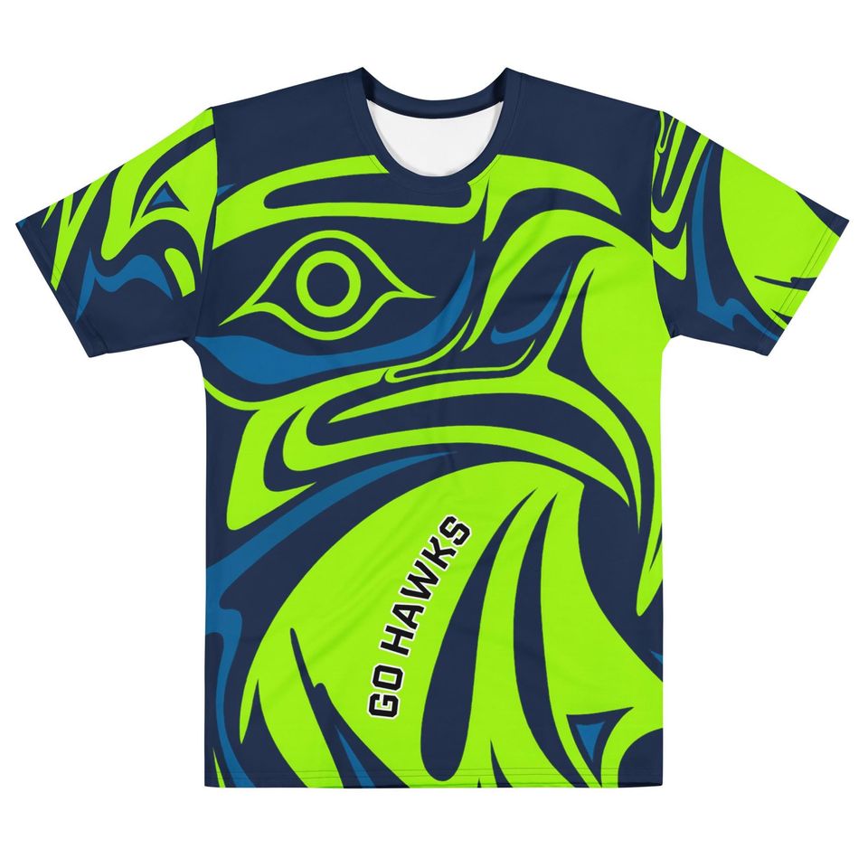 Seattle Seahawks Inspired Men's Crew Neck T-Shirt