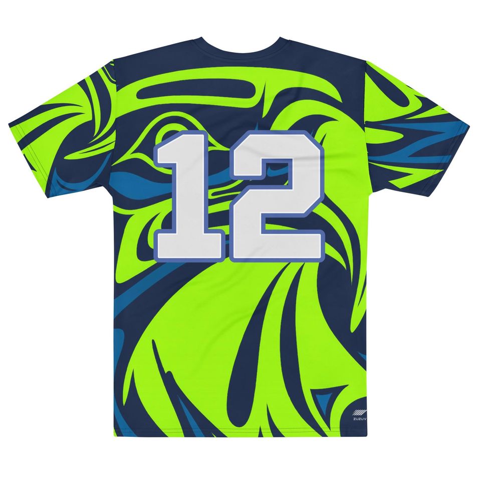 Seattle Seahawks Inspired Men's Crew Neck T-Shirt