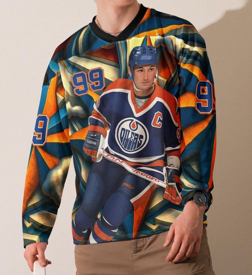 Wayne Gretzky Inspired Men's Hockey Jersey