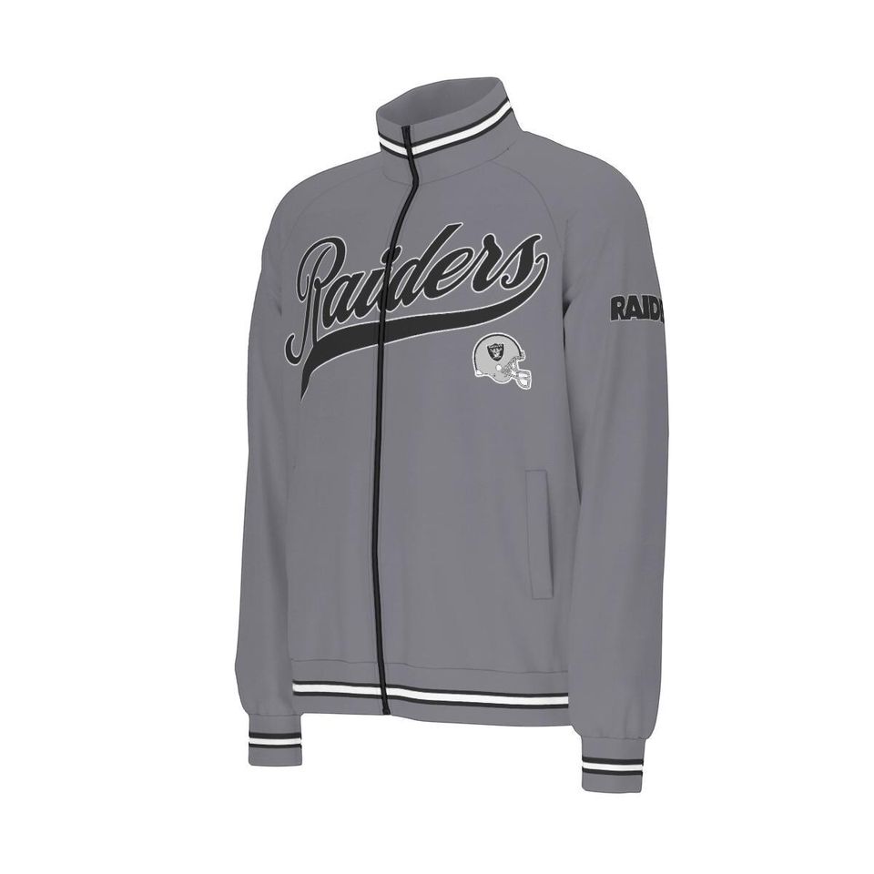 Raiders  Raglan-Sleeve Stand Collar Jacket